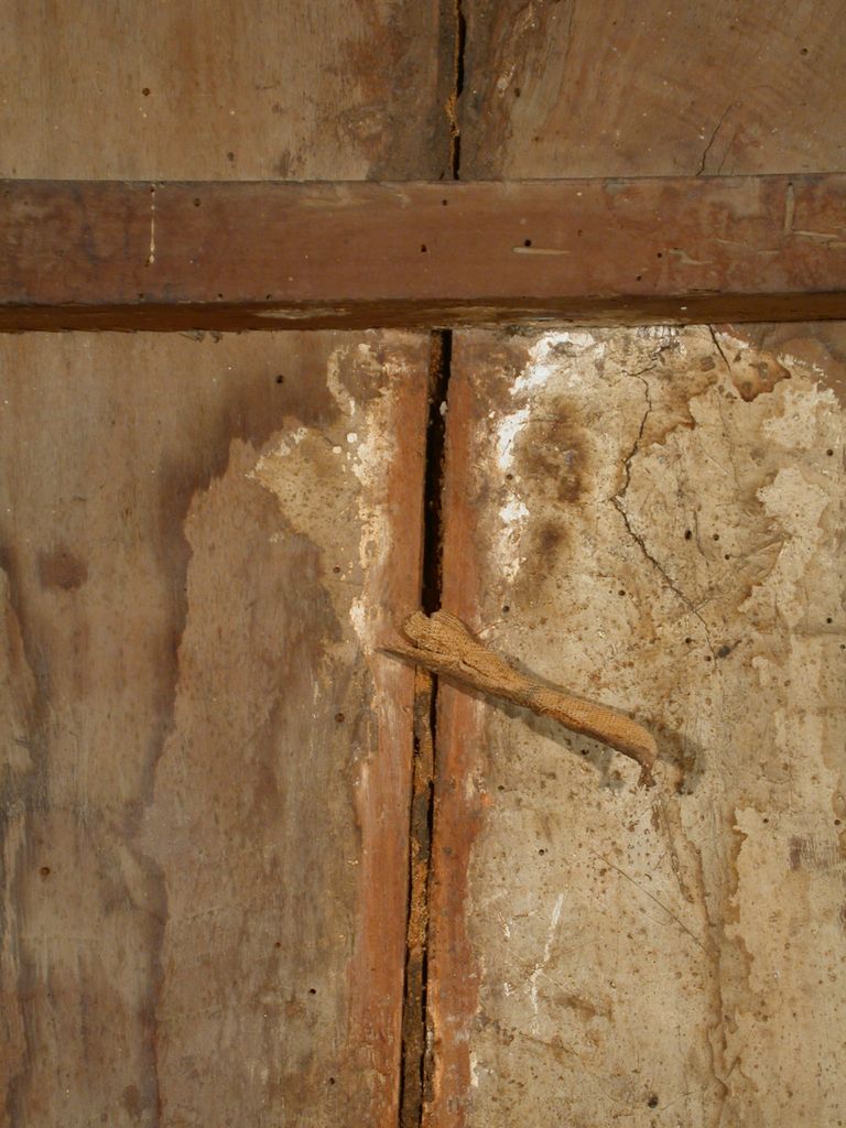 Supporto particolare della tela di rinzaffo